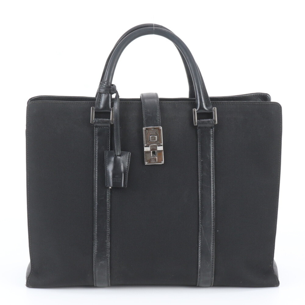 Gucci Control Card Included 114262 Leather Nylon Black Men's